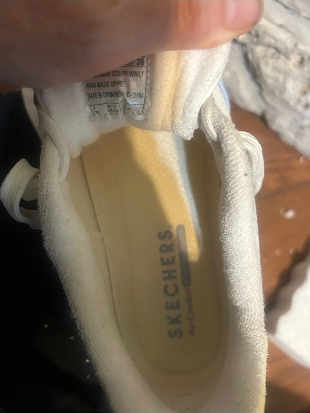 Skechers Upbeats 'White Yellow Blue'